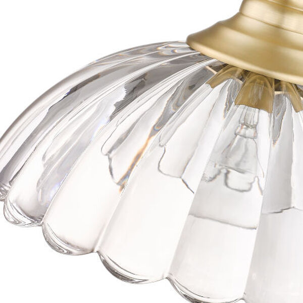 Audra One-Light Pendant with Clear Glass Shade, image 6